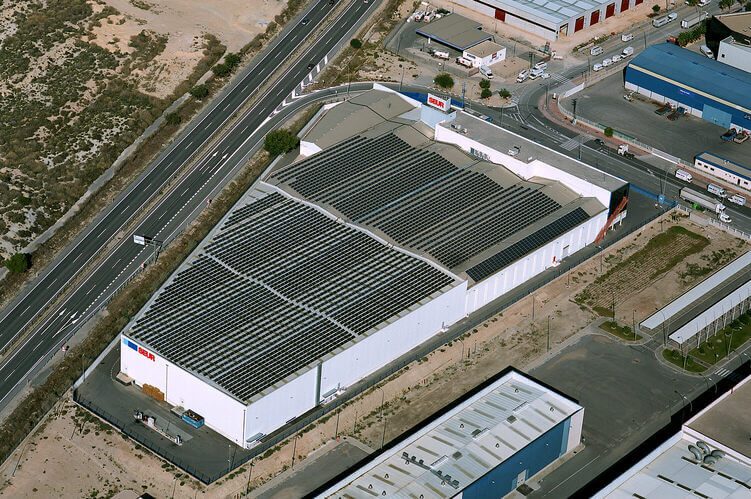 600 KW de potencia instalada sobre nave industrial